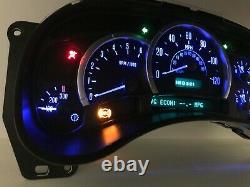 03 04 05 Escalade Speedometer Instrument Gauge Cluster with Blue LEDs