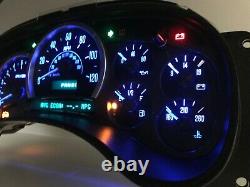 03 04 05 Escalade Speedometer Instrument Gauge Cluster with Blue LEDs