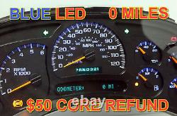 03-04 2003-2004 REBUILT & PROGRAMMED TRUCK DASH CLUSTER WITH BLUE LEDs UPGRADE