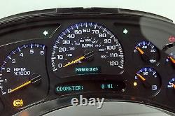 03-04 2003-2004 REBUILT & PROGRAMMED TRUCK DASH CLUSTER WITH BLUE LEDs UPGRADE