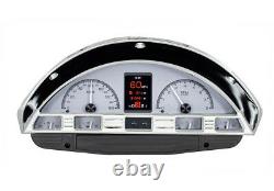 1956 Ford F100 Truck Pickup Dakota Digital Silver Alloy HDX Custom LED Gauge Kit