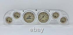 1957 1958 1959 1960 Ford Truck 6 Gauge Dash Cluster Tan