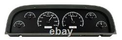 1960-63 Chevy C10 Truck Black Alloy & White Dakota Digital VHX Analog Gauge Kit