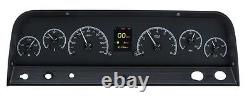 1964-66 Chevy C10 Truck Black Alloy Dakota Digital HDX Customizable Gauge Kit