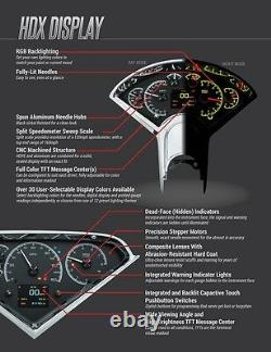 1964-66 Chevy C10 Truck Black Alloy Dakota Digital HDX Customizable Gauge Kit