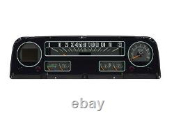 1964-66 Chevy C10 Truck Black Alloy Dakota Digital RTX Retrotech Sweep Gauge Kit