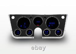 1967-1972 Chevy Truck Digital Dash Panel Blue LED Gauges Made In The USA