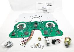 1967-1972 Chevy Truck Digital Dash Panel Gauge Cluster TEAL LEDs Made In The US