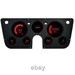 1967-1972 Chevy Truck Digital Dash Panel Gauge Cluster TEAL LEDs Made In The US