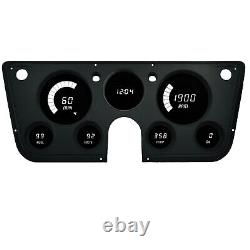 1967-1972 Chevy Truck Digital Dash Panel Gauge Cluster TEAL LEDs Made In The US
