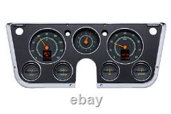 1967-72 Chevy Truck C10 Dakota Digital Retrotech RTX Black Alloy Dash Gauge Kit