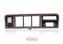 1973-79 Ford F-100, F-350 Truck, 78-79 Bronco Dash Bezel Chrome/Woodgrain withAC