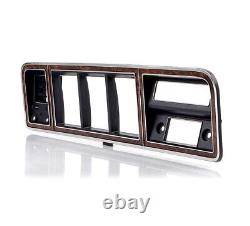 1973-79 Ford F-100, F-350 Truck, 78-79 Bronco Dash Bezel Chrome/Woodgrain withAC