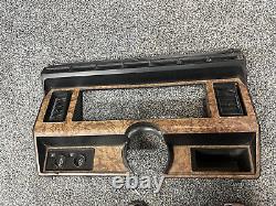 1980-1986 80-86 Ford Truck Bronco dash instrument cluster bezel Woodgrain AC