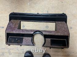 1980-1986 80-86 Ford Truck Bronco dash instrument cluster bezel Woodgrain NO AC