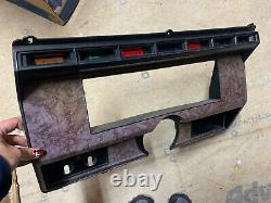 1980-1986 80-86 Ford Truck Bronco dash instrument cluster bezel Woodgrain NO AC