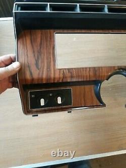 1980-1986 Ford Truck F150 F250 F350 Bronco Cluster & Radio Bezel Woodgrain. Nice