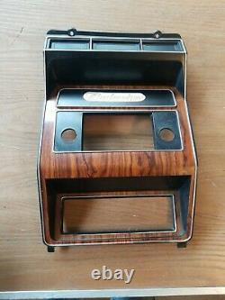 1980-1986 Ford Truck F150 F250 F350 Bronco Cluster & Radio Bezel Woodgrain. Nice