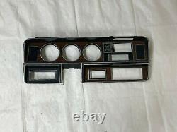 1981-1993 Dodge Ram 4x4 Dash Bezel Woodgrain Truck Gauge Cluster Housing