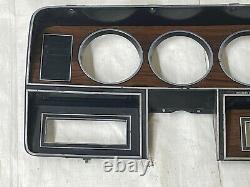 1981-1993 Dodge Ram 4x4 Dash Bezel Woodgrain Truck Gauge Cluster Housing