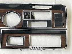 1981-1993 Dodge Ram 4x4 Dash Bezel Woodgrain Truck Gauge Cluster Housing