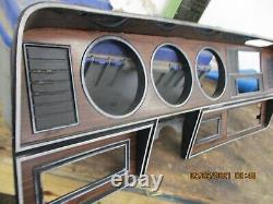 1981-1993 Dodge Ram Dash Bezel Woodgrain Truck No A/C Gauge Cluster Housing