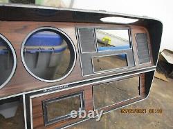 1981-1993 Dodge Ram Dash Bezel Woodgrain Truck No A/C Gauge Cluster Housing