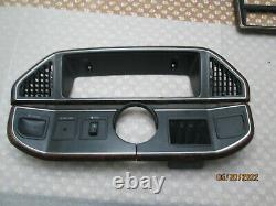 1989 Ford F-150 Woodgrain 4 Piece Dash Speedometer Cluster Bezel 1987 1991 Oem