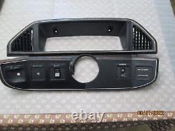 1990 FORD F-150 WOODGRAIN 4 PIECE DASH CLUSTER BEZEL With OVERDRIVE 1987 1991 OEM