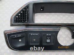 1990 FORD F-150 WOODGRAIN 4 PIECE DASH CLUSTER BEZEL With OVERDRIVE 1987 1991 OEM