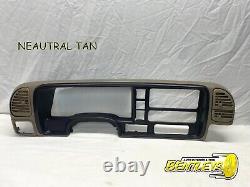 1995 1998 Chevy Silverado Gmc Sierra Truck Dash Instrument Gauge Bezel Tan Oem