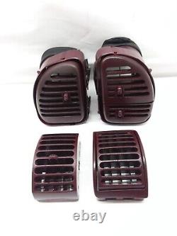 1995-1999 CHEV Silverado Sierra Tahoe Yukon Suburban Dashboard VENT SET RED OEM