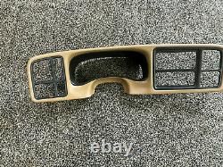 1995-1999 Chevrolet 1500 Truck OEM Speedometer Dash Cluster Trim Bezel Tan