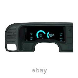 1995-1999 Chevy Truck Digital Dash Panel Cluster Gauges White LEDs