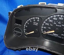 2000-2002 Chevy GMC Pickup & Truck Dash Instrument Gauge Cluster Assembly MPH EO