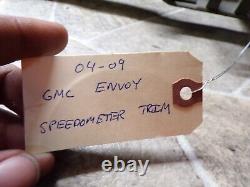 2002-2009 Gmc Envoy Plastic Speedometer Cluster Dash Bezel Trim Oem