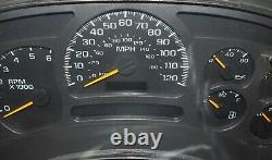 2003-2005 Chevy GMC Pickup & Truck Dash Gauge Cluster Speedometer AT 4 Speed OEM