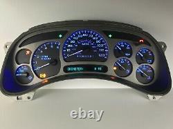 2006 Denali Sierra Silverado Speedometer Gauge Cluster BLUE LED REBUILT