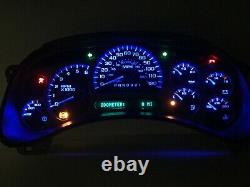 2006 Denali Sierra Silverado Speedometer Gauge Cluster BLUE LED REBUILT