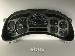 2006 Denali Sierra Silverado Speedometer Gauge Cluster BLUE LED REBUILT