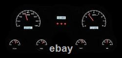 67-72 Chevy Truck C10 Dakota Digital Black & White VHX Analog Clock Gauge Kit