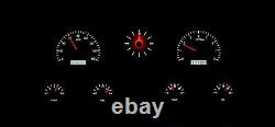 67-72 Chevy Truck C10 Dakota Digital Silver Alloy & White Analog Clock Gauge Kit