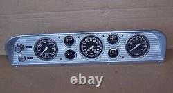 67 72 Ford F100 F250 Truck Custom Dash Cluster Round Gauges Tach Vacuum 68 69 70