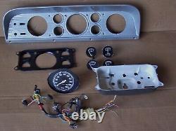 67 72 Ford F100 F250 Truck Custom Dash Cluster Round Gauges Tach Vacuum 68 69 70