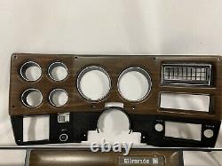 73-74 Chevy Silverado Pickup truck dash bezel gauge cluster cover & Dash Plate