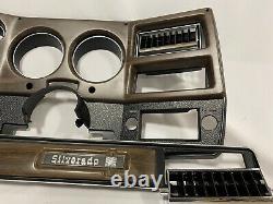 73-74 Chevy Silverado Pickup truck dash bezel gauge cluster cover & Dash Plate