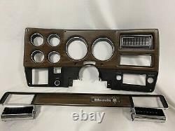 73-74 Chevy Silverado Pickup truck dash bezel gauge cluster cover & Dash Plate