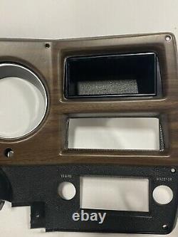 75-80 NEW Woodgrain Chevy GMC pickup truck dash bezel gauge cluster cover witho AC