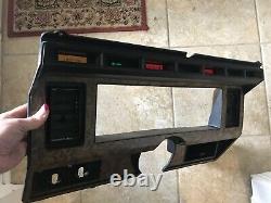 80- 86 Ford truck Bronco F150 F250 F350 Woodgrain dash gauge cluster bezel AC