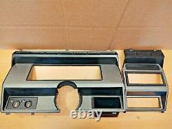 80-86 Gauge Cluster & Radio Bezel Trim Silver/Gray Ford F150 F250 F350 Bronco